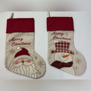 Merry Christmas Stockings Set of 2